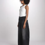 denim over CHALCO SNW-1417 WHASED BLACK studio nicholson 