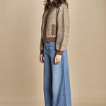 giubbino maglia con zip RABEL MARRON ba&sh 