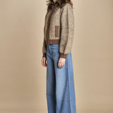 giubbino maglia con zip RABEL MARRON ba&sh 