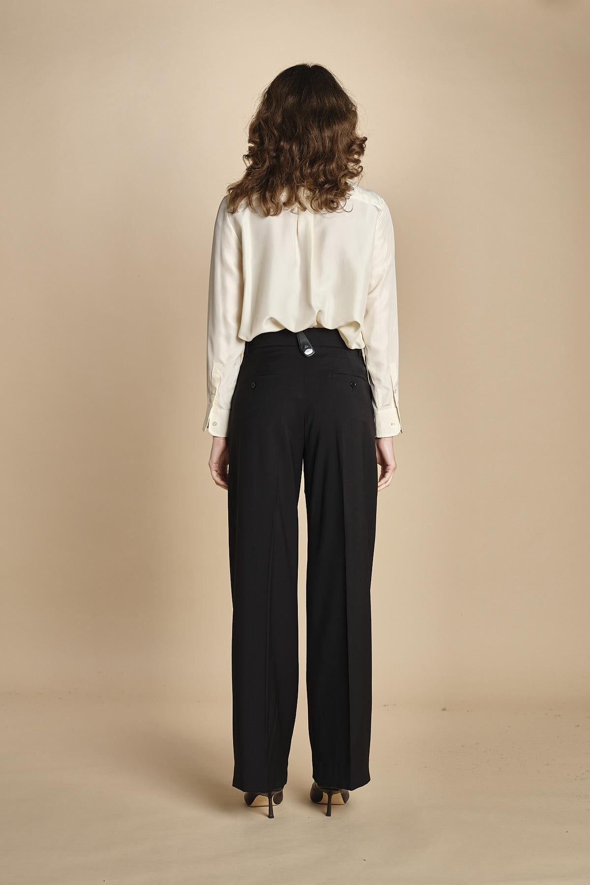 pantalone palazzo fresco lana VISIVO 2525136031600 GRIGIO weekend maxmara 