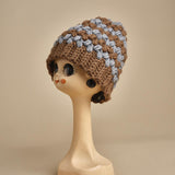 cappello lana a righe con pon pon H520 V exQUISITEJ 