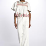 Camicia ANDY colletto punto smoke DM 1207 WHITE damson madder 