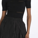 Minigonna BELEN taffetas 176 BLACK sea ny 