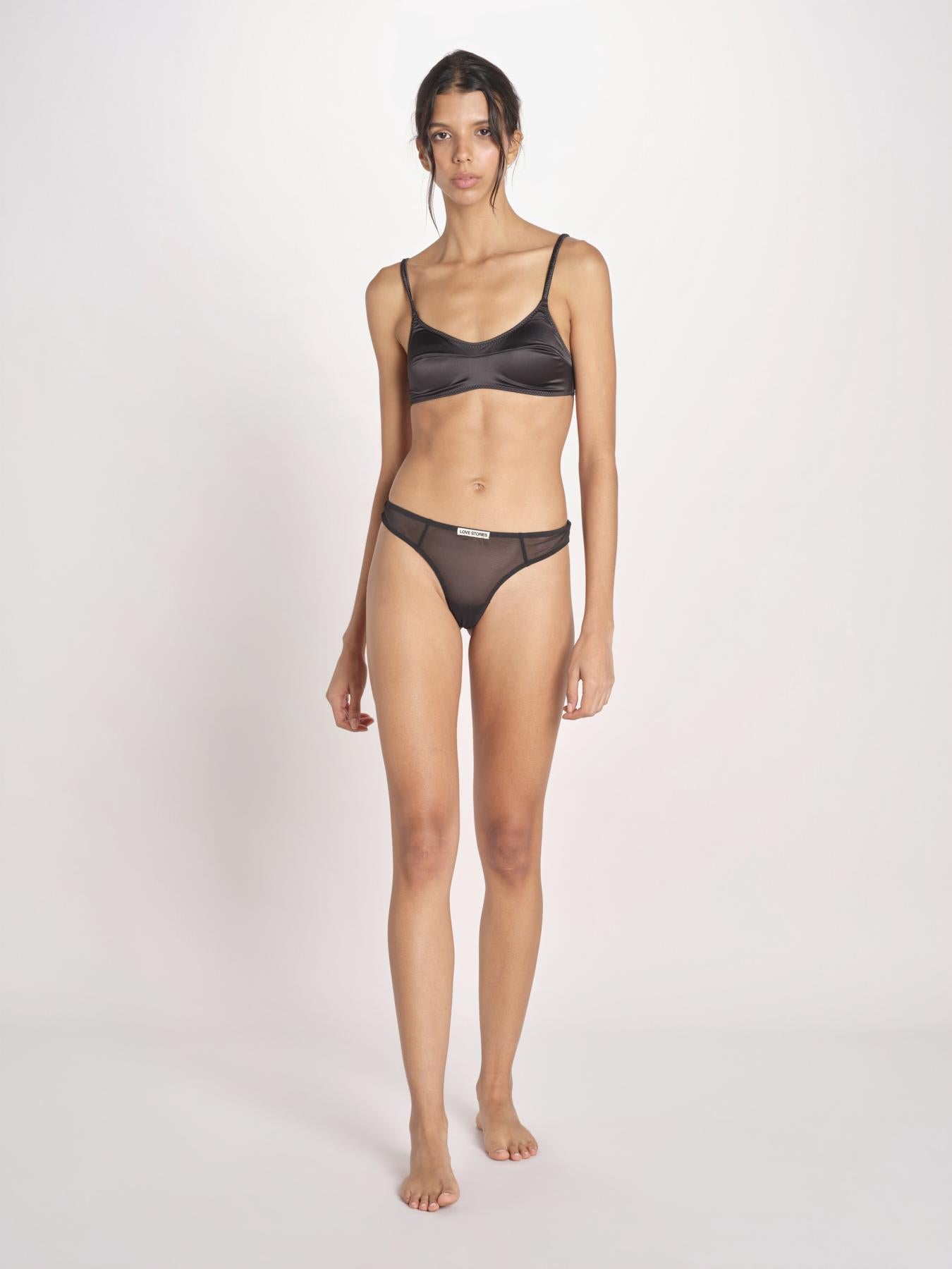 slip in satin CARL L2611048 BLACK 900 love stories 