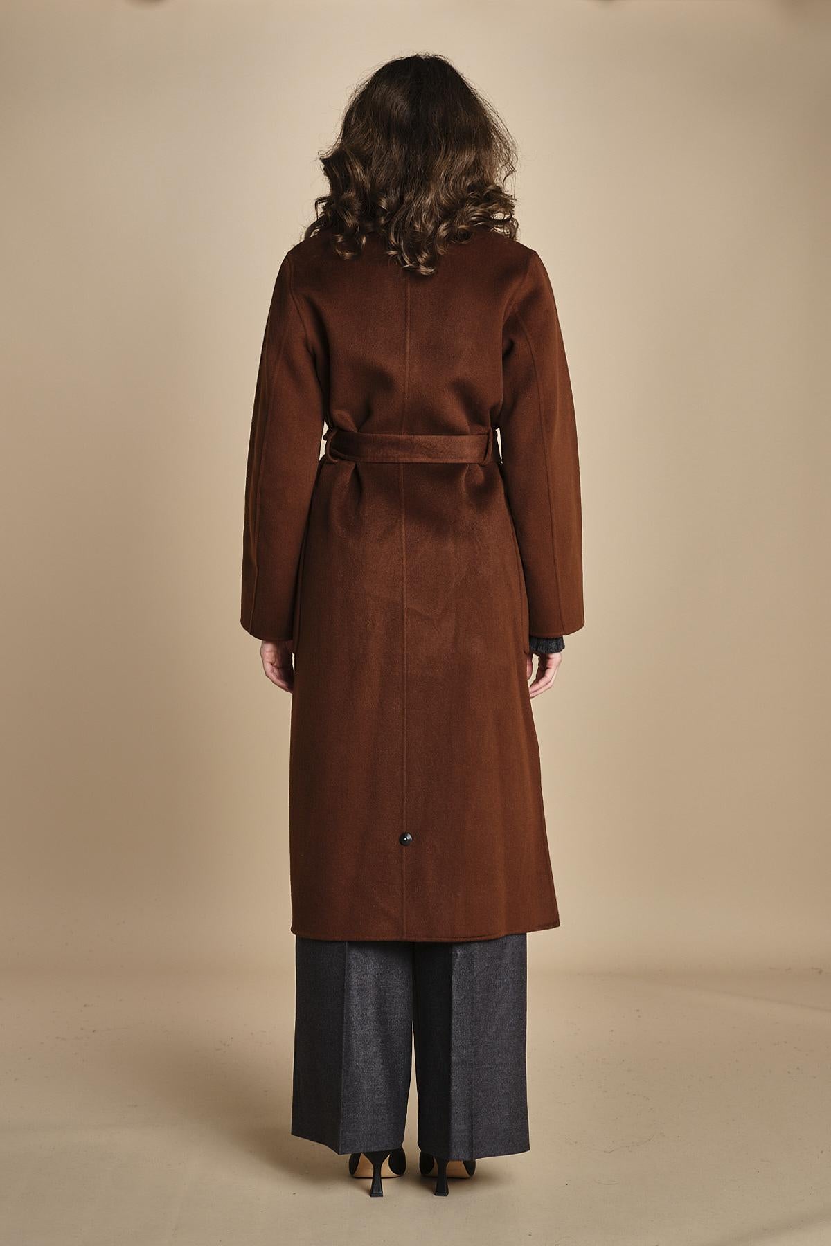 cappotto vestaglia double CELIA IO111046 BR248 ivy oak 