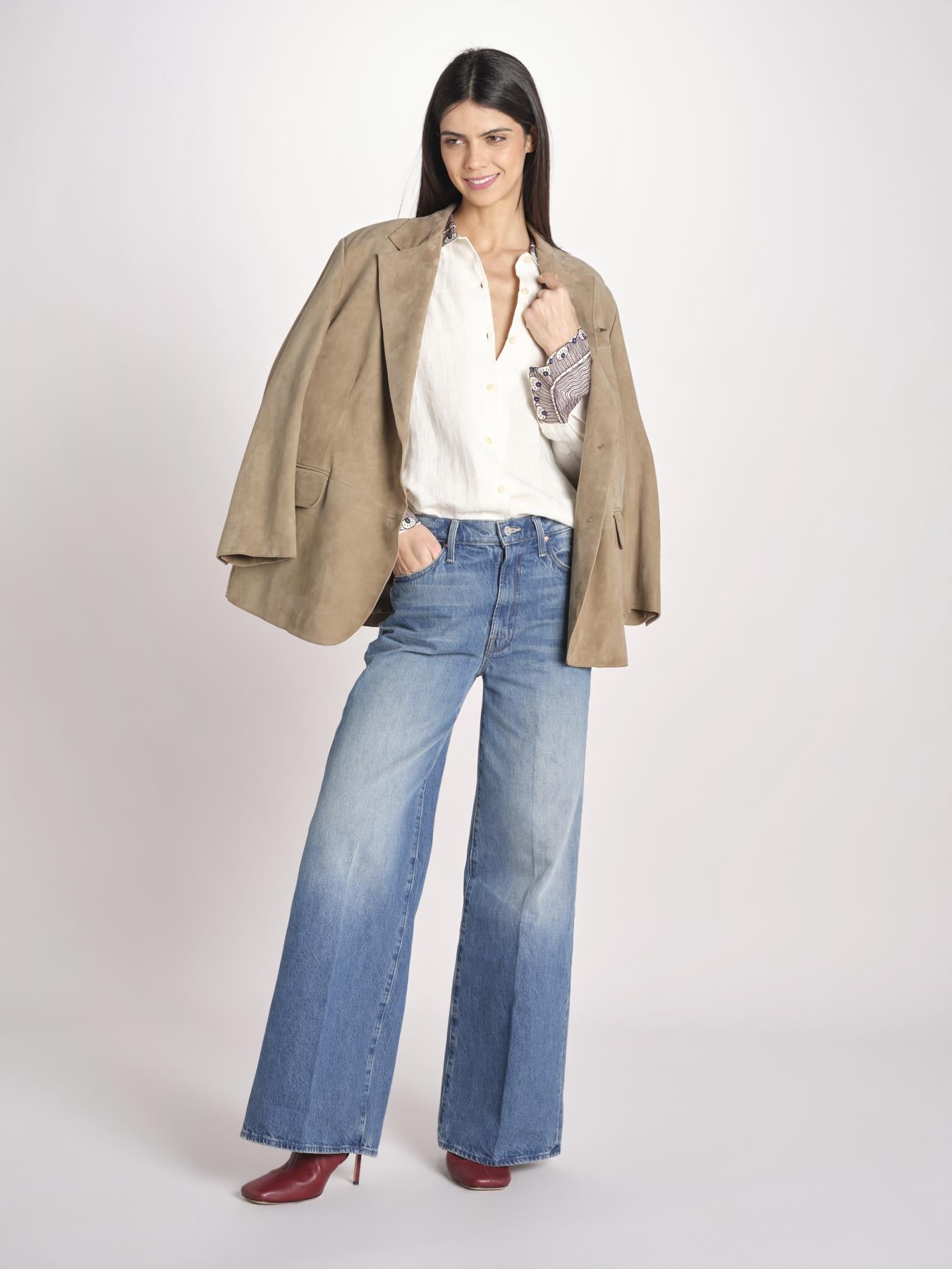 Camicia in lino LOUDI OFF WHITE jupe by jackie 