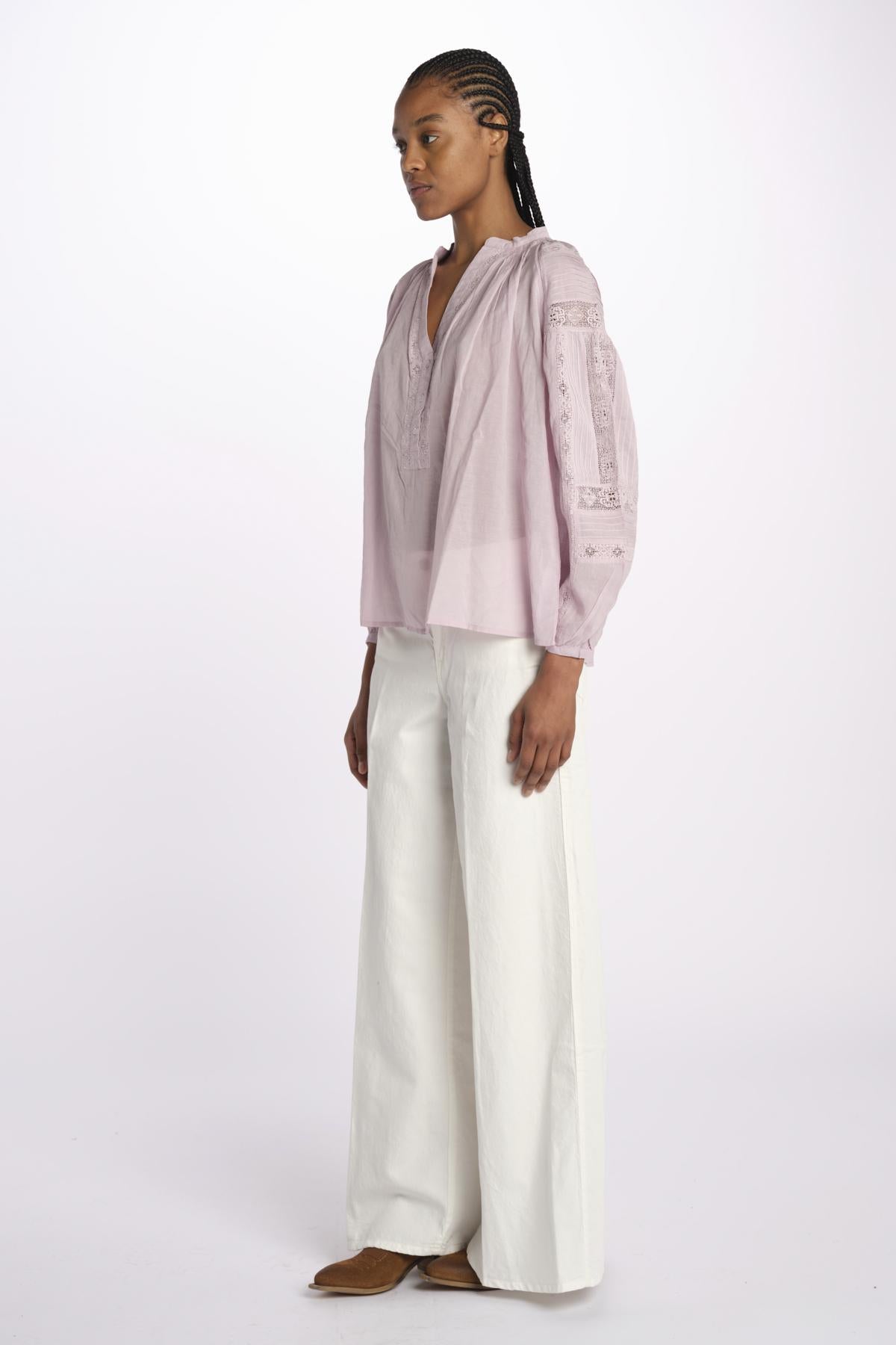 Camicia polo pizzo nervature NIPOA PARME452 vanessa bruno 