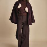 pantalone palazzo TLWC3101W0206ABTPB BROWN T0215 the latest 