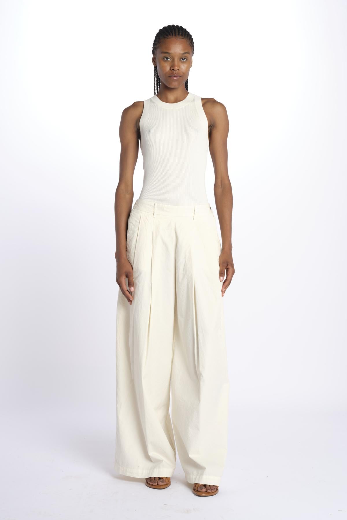 Pantalone pinces con elastico 7204 21618 120 pomandère 