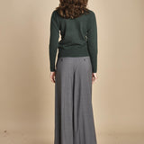 girocollo basic MIL46 25498 VERDE BOTTIGLIA milaura 