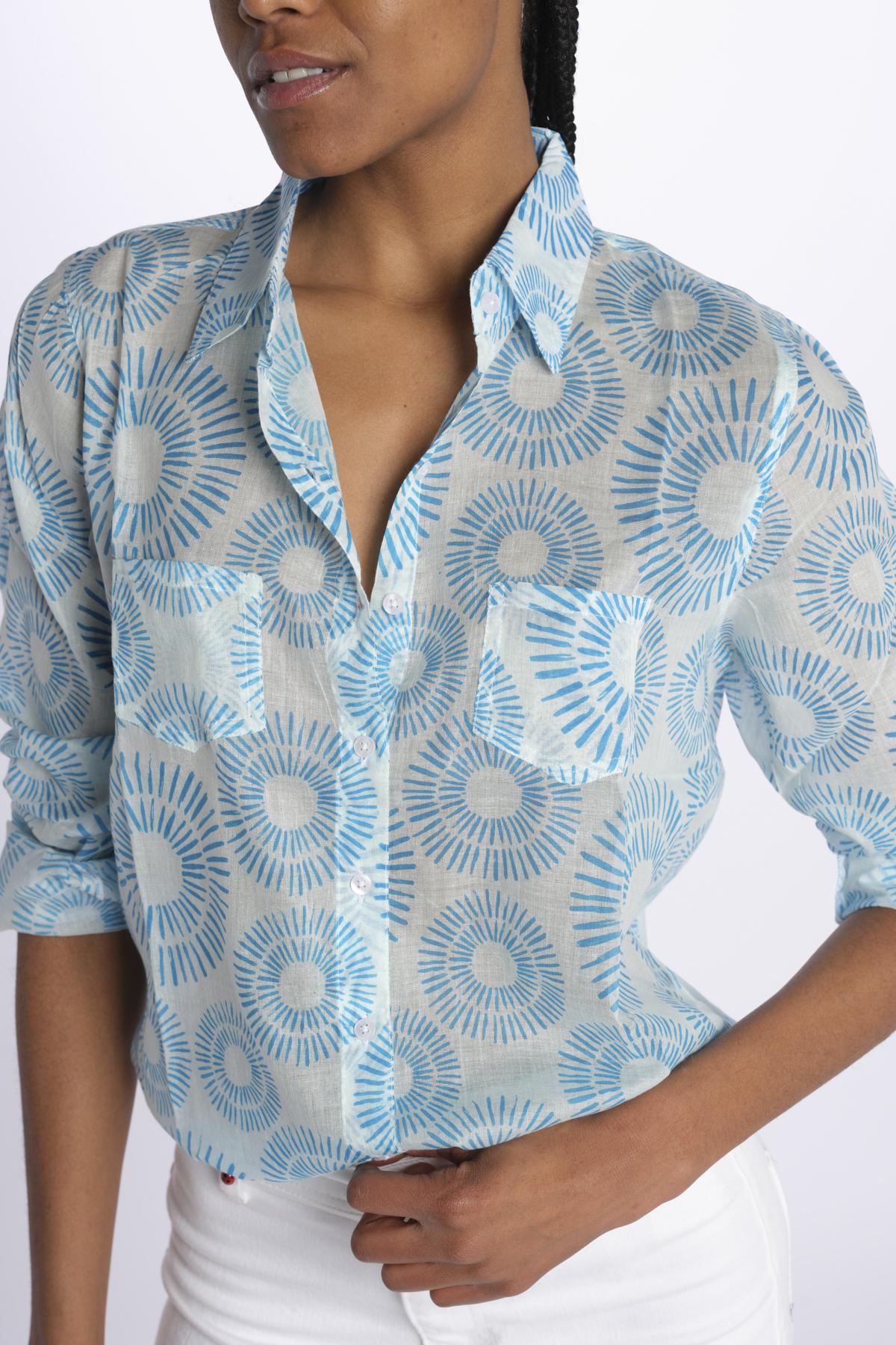 Camicia FLEUR SX7522 418J terre rouge 