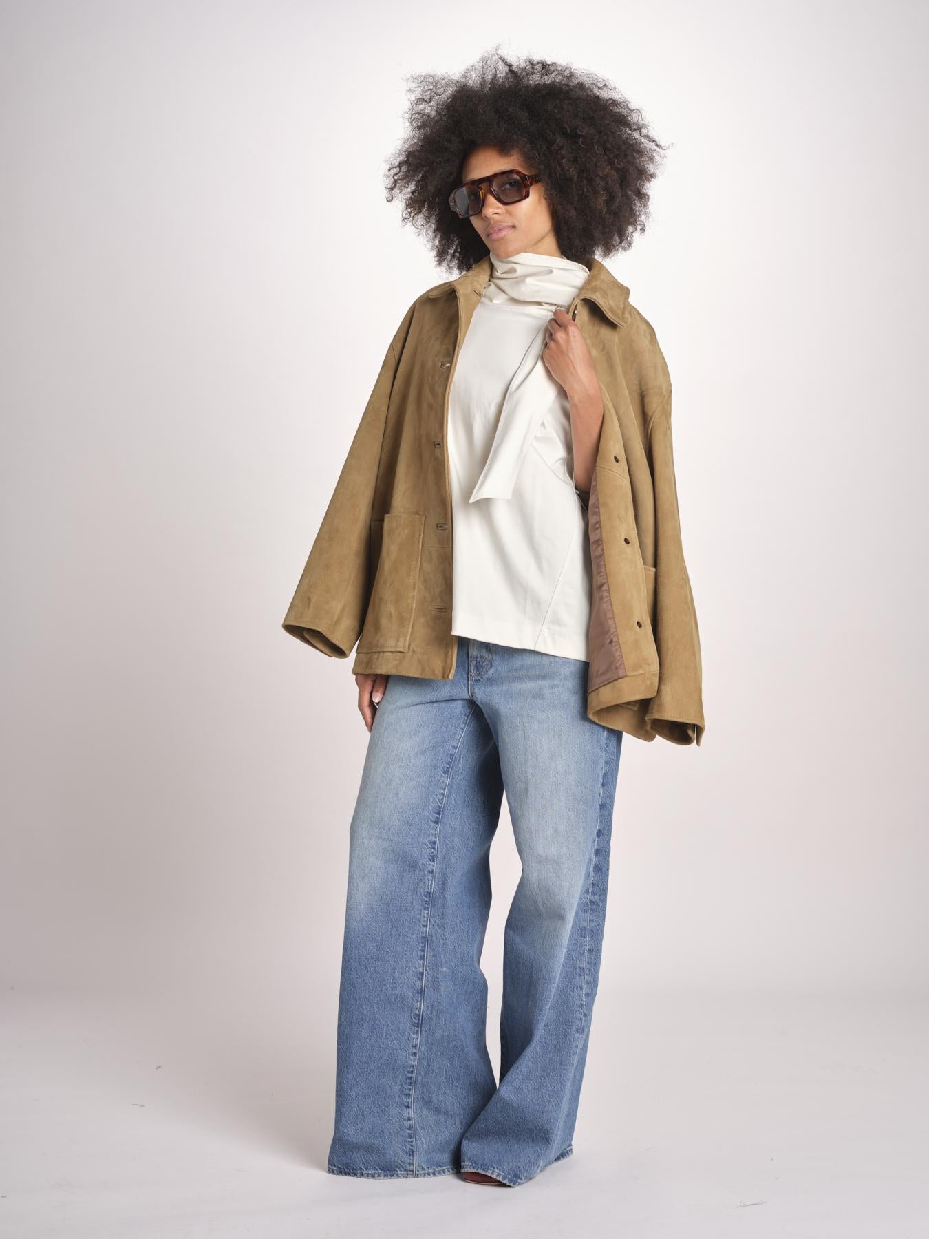blousa con sciarpa TSH0720HELENA BLANC BLA0126S soeur 
