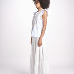 camicia con ricamo HEITABLATU BLANC laraethnics 