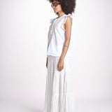 camicia con ricamo HEITABLATU BLANC laraethnics 