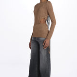 Top maglia con buco DRAC BRONZE ba&sh 