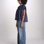 camicia in voille e pizzo con maniche corte GANU 6EVA53-V09890 ENCRE vanessa bruno 