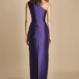 maxidress in taffetà KIRA RAISIN solace 