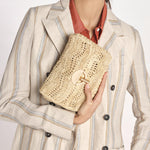 clucth a righe in paglia MOON MOYEN 6EVE23-V40533 NATUREL vanessa bruno 