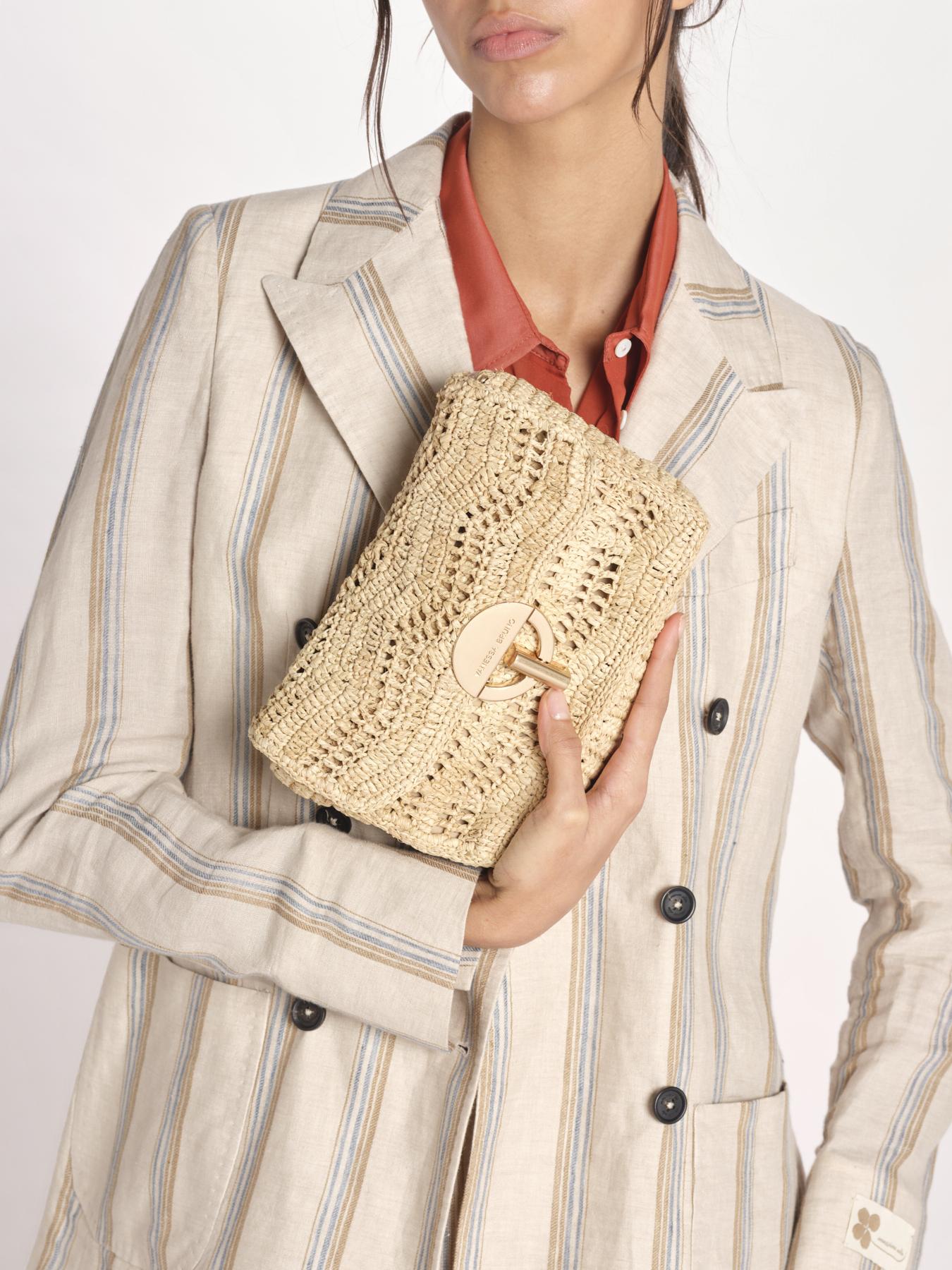 clucth a righe in paglia MOON MOYEN 6EVE23-V40533 NATUREL vanessa bruno 
