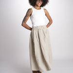 MARTINA gonna in lino con coulisse MARTINA SOFTLINEN NATURAL true avenue 