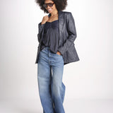 top spalline sottili arricciato sul seno WWCR01307 ENDRE 404 zadig & voltaire 