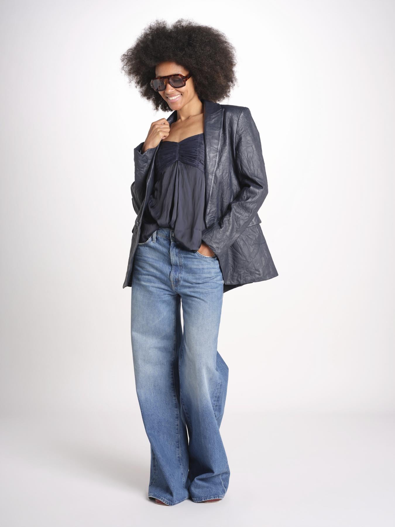 top spalline sottili arricciato sul seno WWCR01307 ENDRE 404 zadig & voltaire 