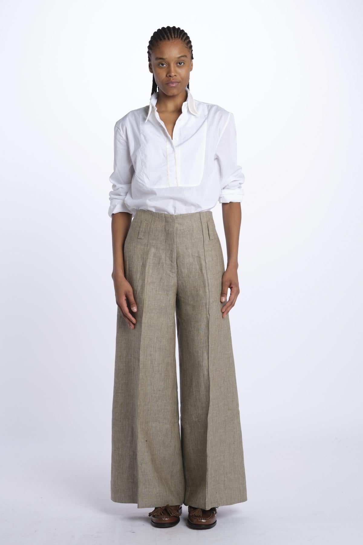 Pantalone ORIANA cropped nervature ORIANA540503 26 quelledue 