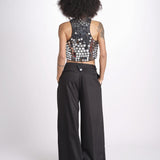 gilet con specchietti GITABIS CA034BGITABI-BLA BLACK laurence bras 