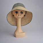 CAPELINE cappello in paglia bicolor DEMI CAPELINE CROCHET 01BG196 MULTI bagatelle france 