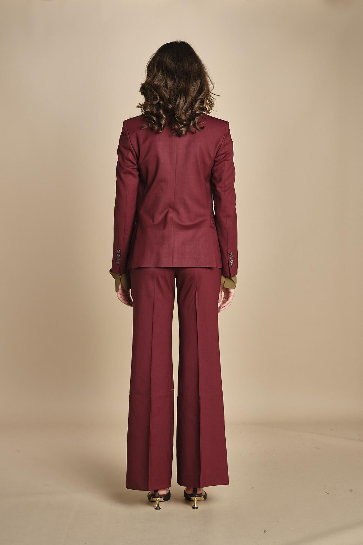 giacca slim doppiopetto in gabardina BICE 33035339 164 quelledue 