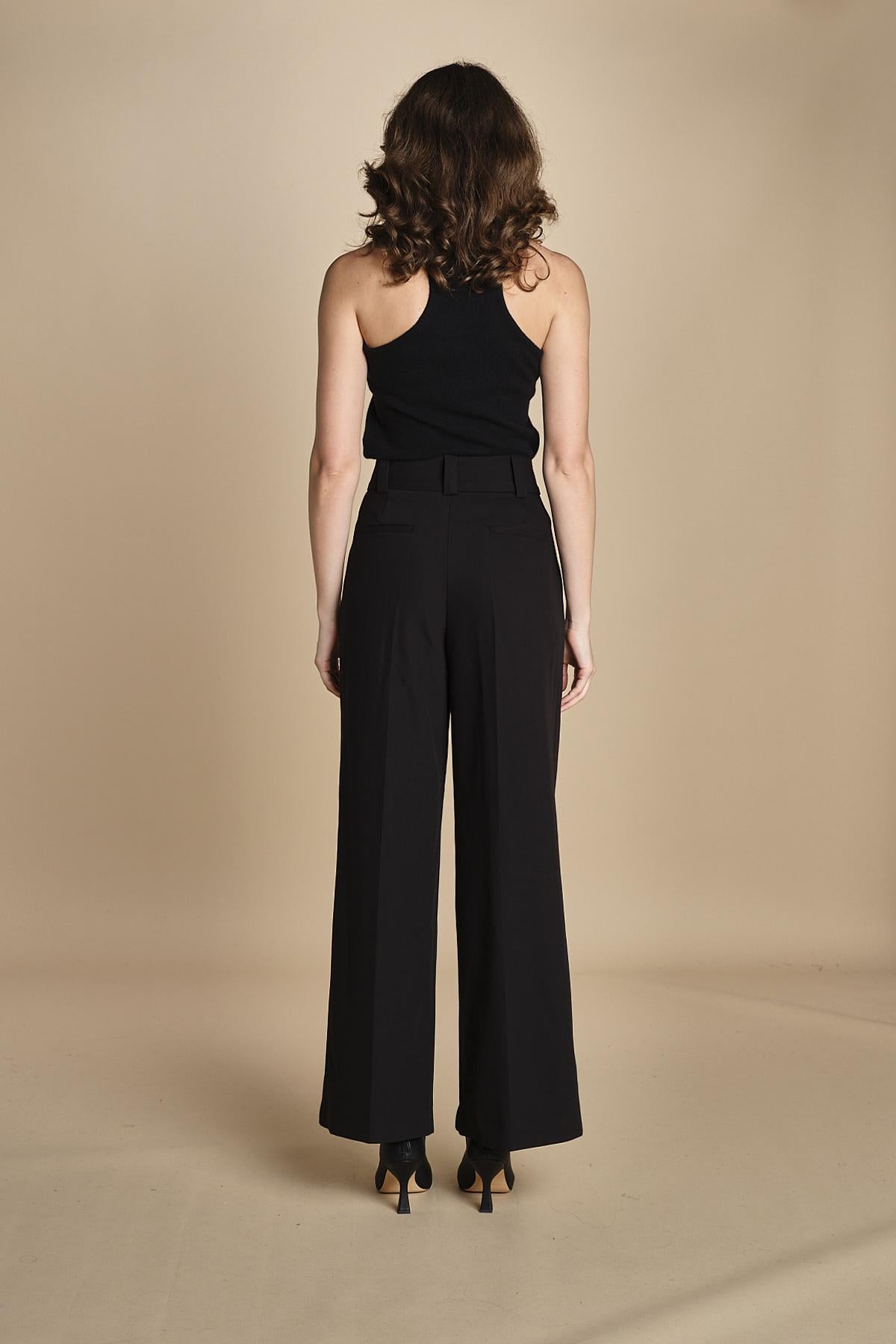 pantalone smoking PEONY ROSE IO1100X5121 BK999 ivy oak 