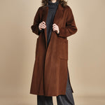 cappotto vestaglia double CELIA IO111046 BR248 ivy oak 