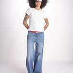 t-shirt girocollo manica corta WSCT20 01 WHITE merz b 