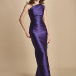 maxidress in taffetà KIRA RAISIN solace 