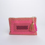 PELICAN bustina a quadretti G12W-0003-3022 RED PINK guanabana 