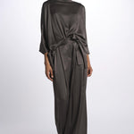2881 camicia asimmetrica in crepe satin 2881 STONE dusan 