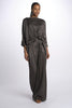 2881 camicia asimmetrica in crepe satin