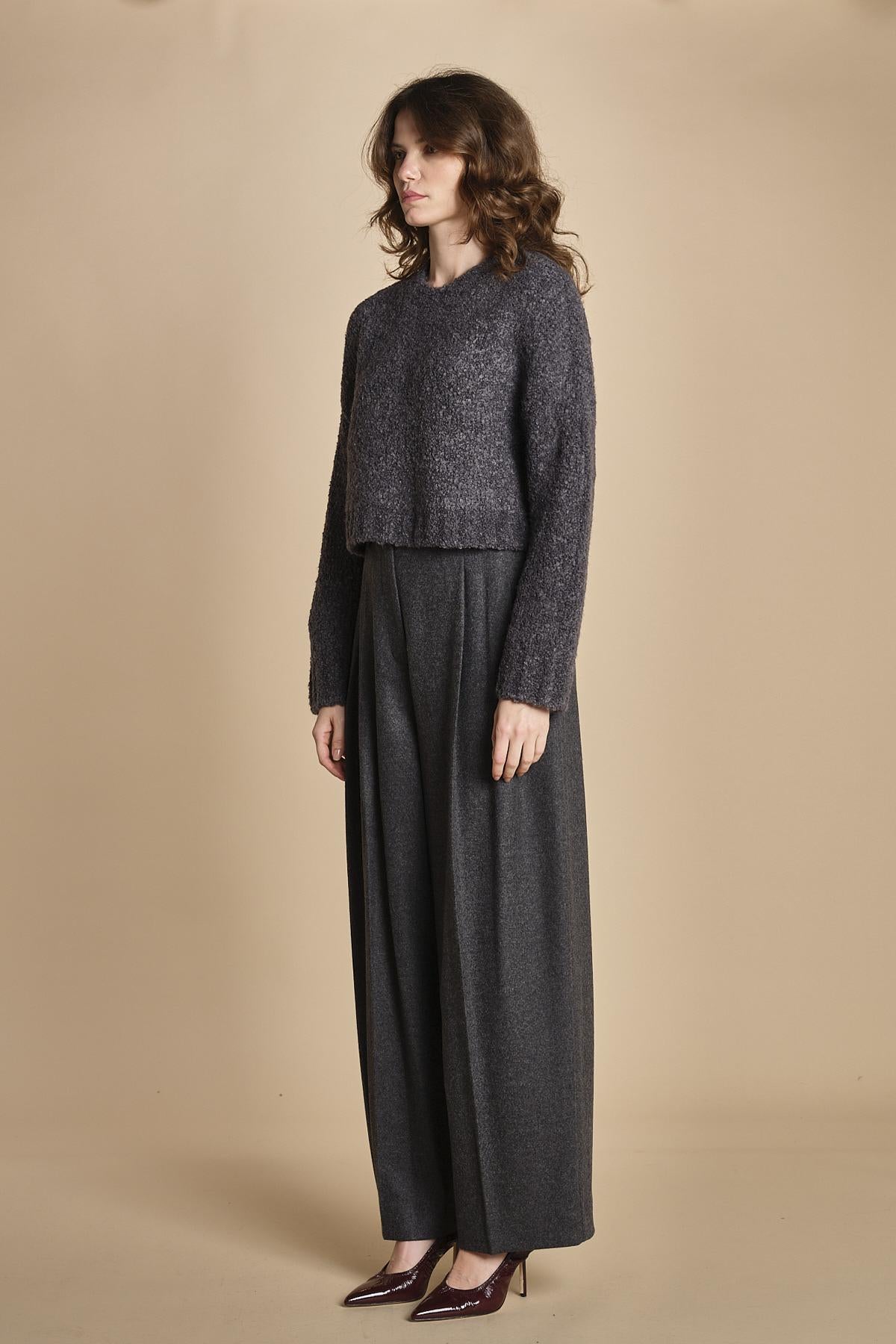 maglia bouclé LS CREWNECK  70481TFB CARCOLAT MELANGE CH035 phillip lim 