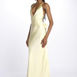 Abito HONOR spallina con fiocco GO29 BUTTER misha 