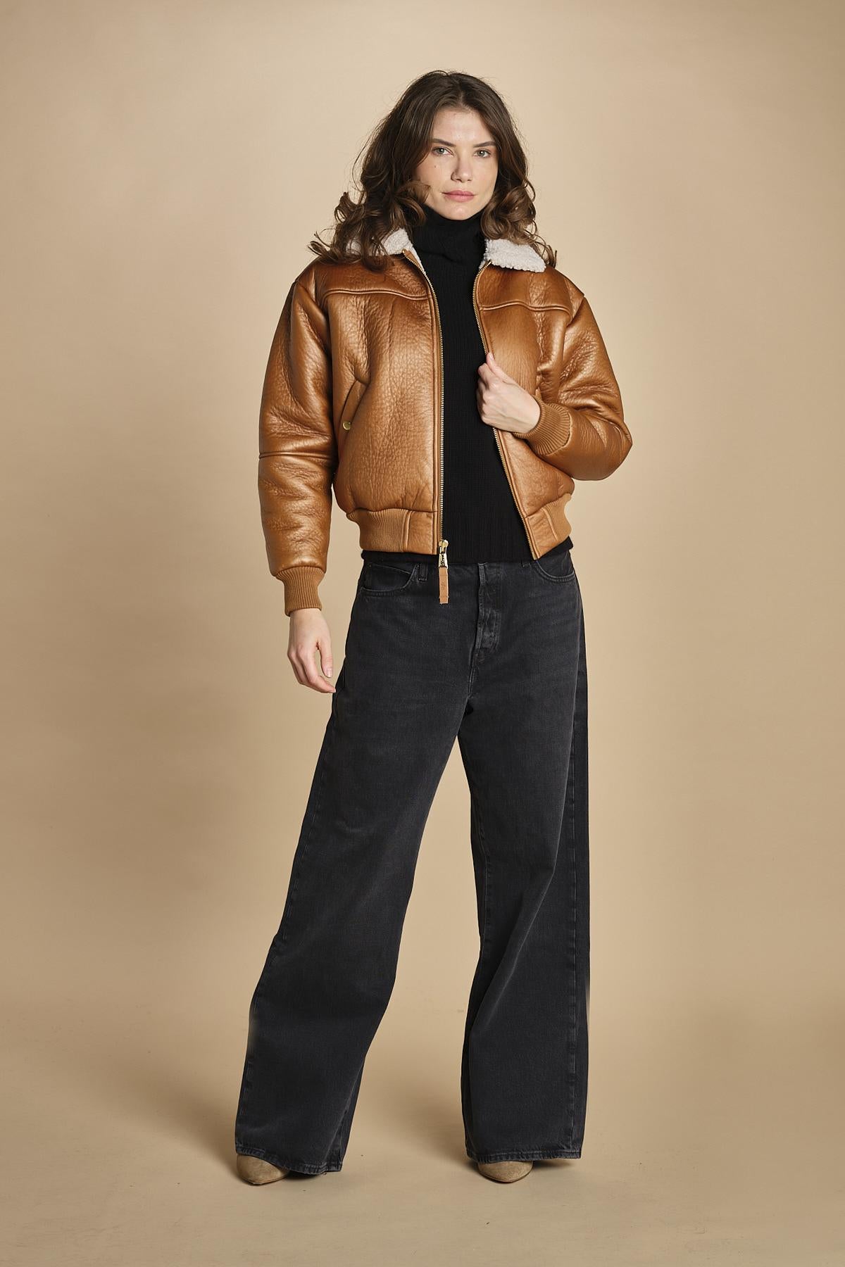 bomber in ecomontone F258007 370 CAMEL alpha 