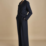 MASE giacca cropped F25-043 013 MIDNIGHT BLUE oscar 