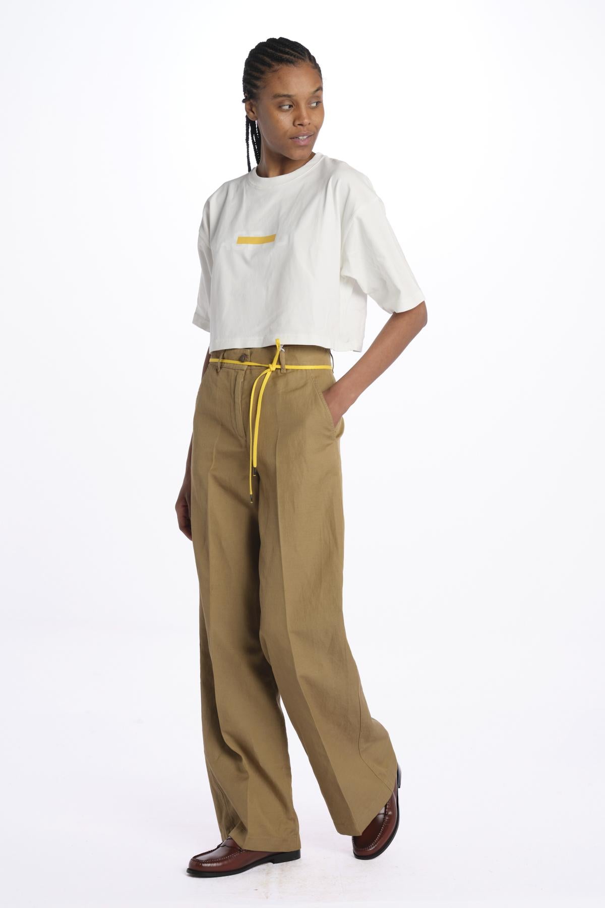 Pantalone lino/cotone tinto capo MOD.0188 TERRA aspesi 