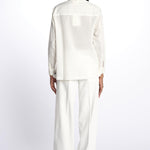 Camicia ANGELO con rouches ANGELO1TEE OFFWHITE antik batik 