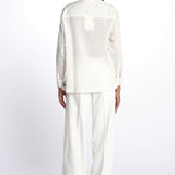 Camicia ANGELO con rouches ANGELO1TEE OFFWHITE antik batik 