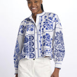 Giacca/camicia MAMIE ricamata MAMIE1BBL BLUE antik batik 
