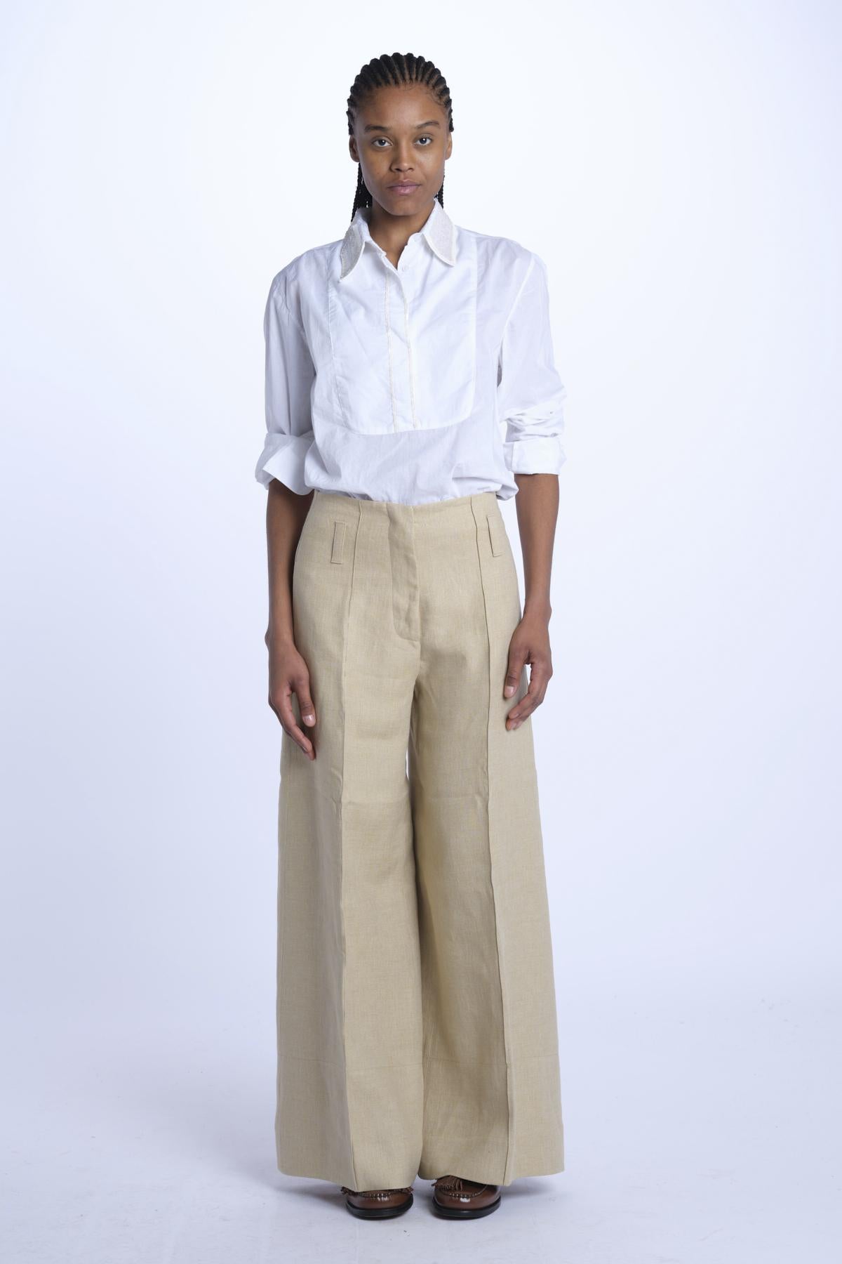 Pantalone ORIANA cropped nervature ORIANA540503 40 quelledue 