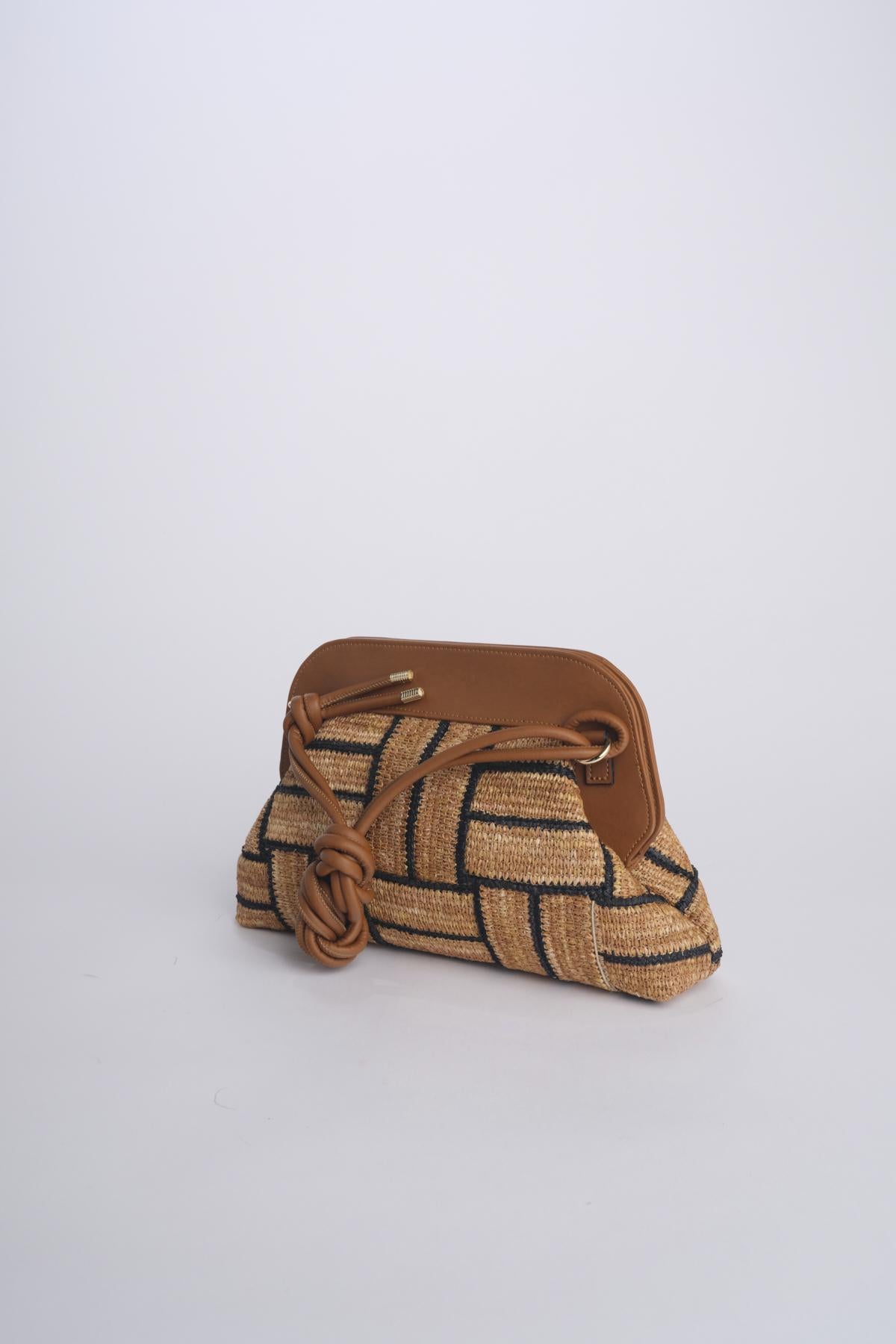 Clutch paglia DALIA NET C01 via mail bag 