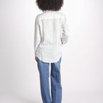 camicia uomo lino con automatici SABRILI AVORIO milaura 