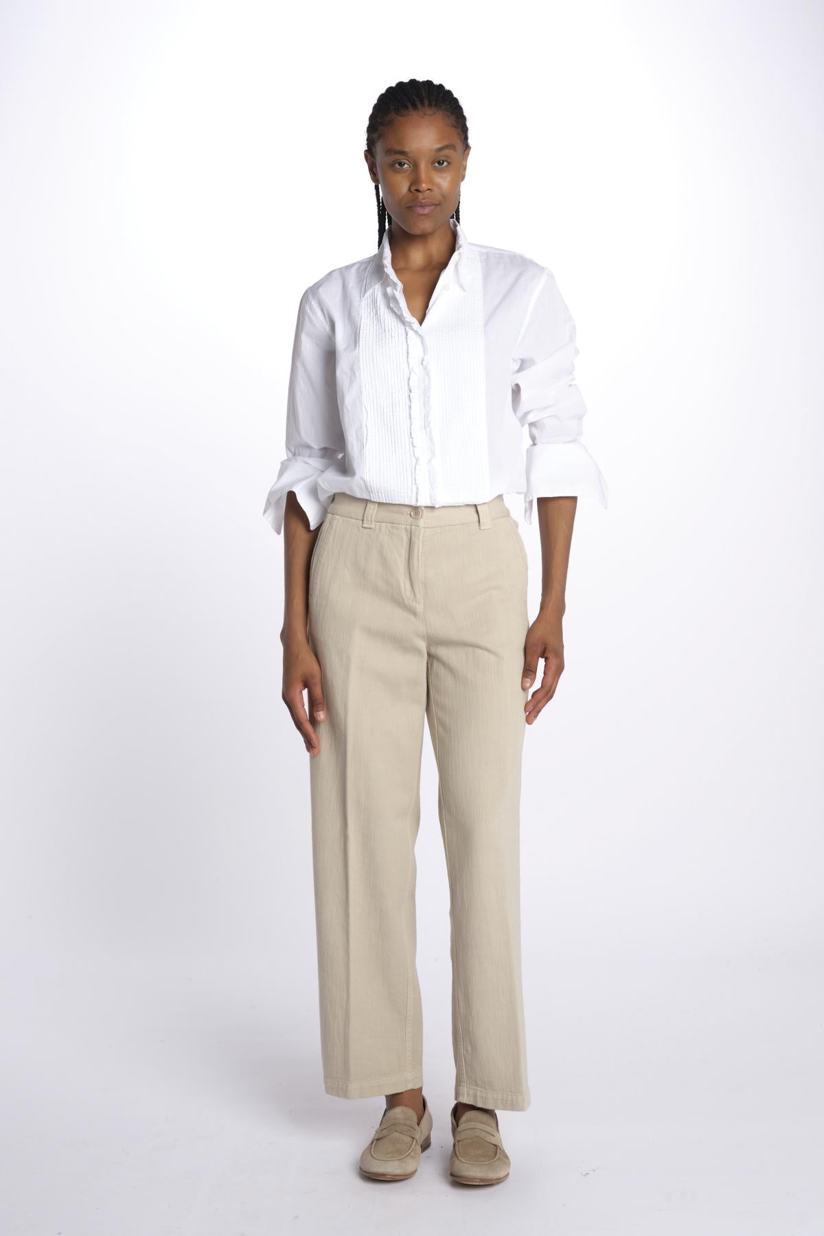Pantaloni gamba dritta MOD.0186 BEIGE aspesi 