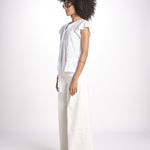 camicia con plastron e stelline NAVY 747302 WHITE mabe 